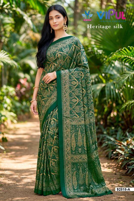 Vipul heritage silk Printed saree manufacturers in Kolkata